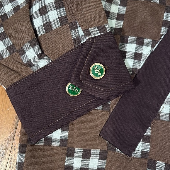 Bogey Boys Big Check Brown Jacket Brown Men’s size M NWT - Picture 5 of 14